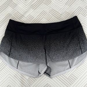 Lululemon speed up shorts.